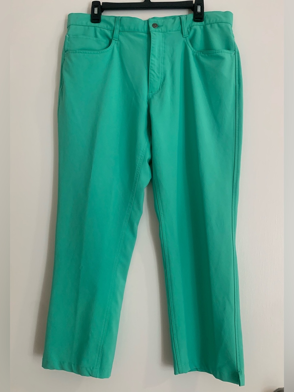 FootJoy Mens Golf Pants 35x32 Athletic Fit Performance Stretch Bright Green